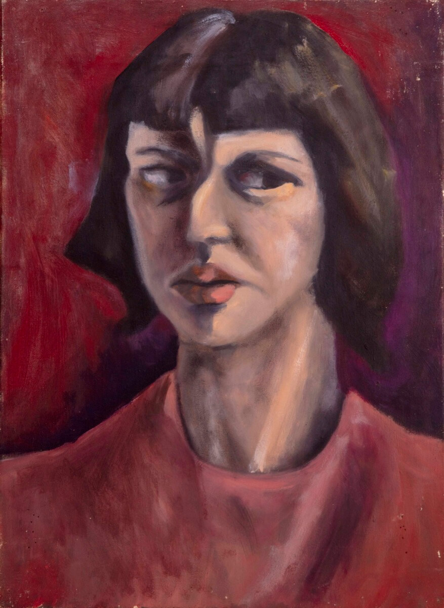 Autoritratto con maglietta rossa